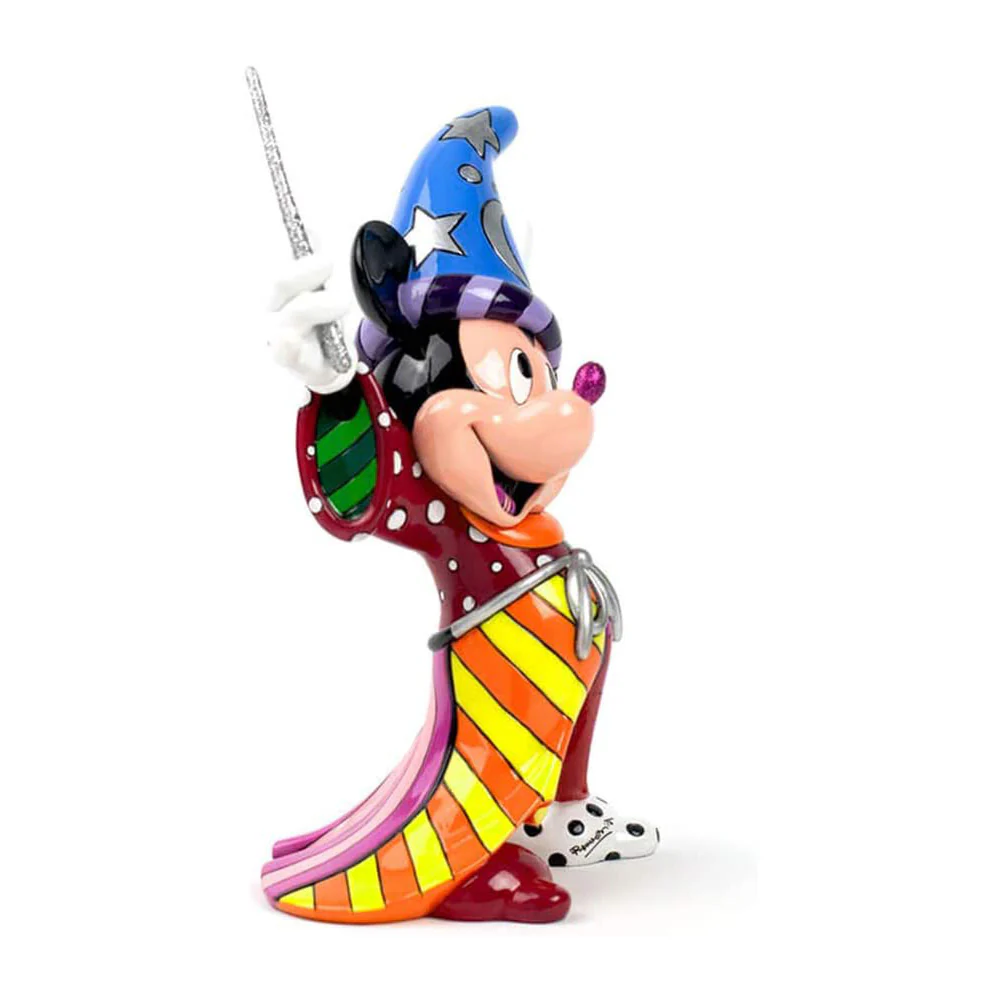 Disney Statuina Topolino Mickey Mouse "Fantasia" in resina multicolore 9x11x23 cm - immagine 3