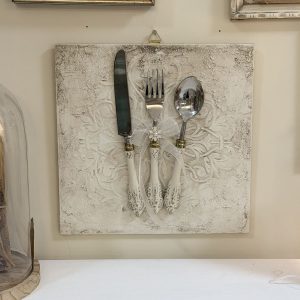 Quadretto Legno Posate